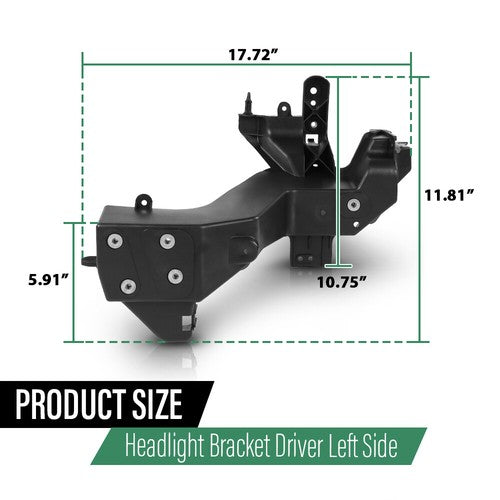 Solid Spare Headlight Mounting Bracket Left Side Fit For For 2011-2013 Jeep Grand Cherokee