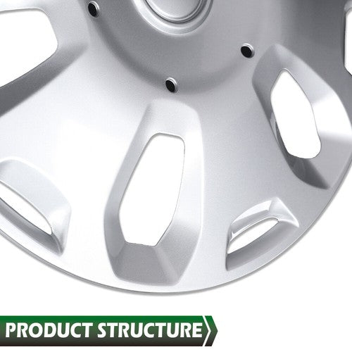 Solid Spare Fit For 2010 2011-2013 Ford Transit Connect Van 15" Wheel Covers Hub Caps 4pcs