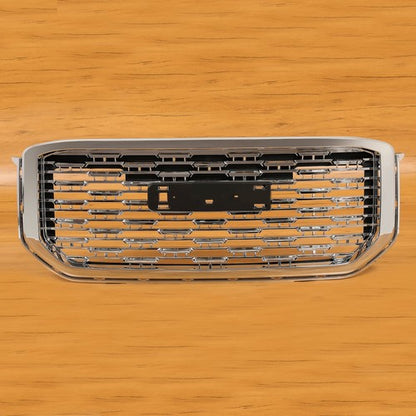 Solid Spare Fit For GMC Yukon Denali Style 2015-2020 22936421 Front Upper Grille Chrome ABS
