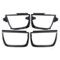 Solid Spare Set Of 4 Fit For Chevy Camaro Series 2010 - 2013 Tail Light Bezel Covers Black