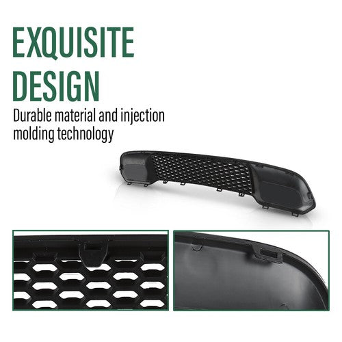 Solid Spare Fit For 2017-2022 Jeep Grand Cherokee Front Lower Grille & Bumper Grill Bezel