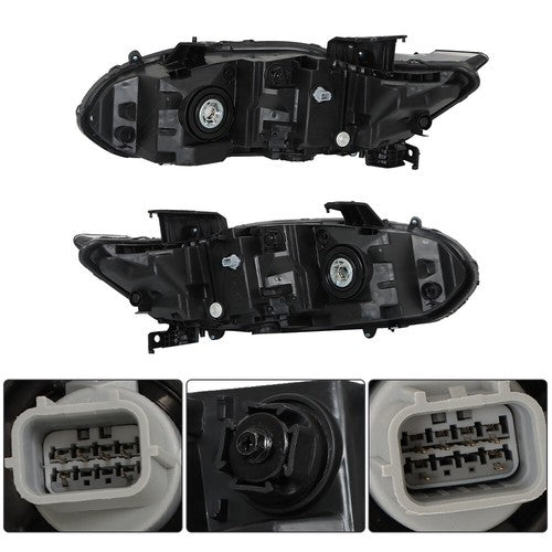 Solid Spare Left&Right Side Headlights W/LED DRL For Honda Accord 2018-2019 20 Halogen Clear