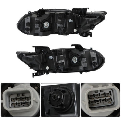Solid Spare Left&Right Side Headlights W/LED DRL For Honda Accord 2018-2019 20 Halogen Clear