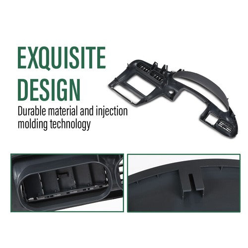 Solid Spare Fits Chevy Cavalier 00-05 Dash Panel Dashboard Cover Speedometer Bezel Trim Gray