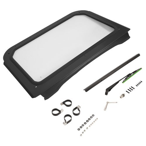 Solid Spare Clear Windshield with Wiper For Polaris RZR 800 RZR 4 800 2008-2014 XP 900 11-14
