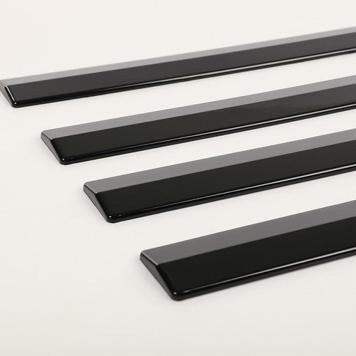 Solid Spare 4pcs Body Side Molding Trim Black Fit For 19-22 Chevy Silverado 1500 Crew Cab