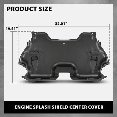 Solid Spare Front Engine Splash Shield Fit For 2003-2009 Mercedes-Benz E320 E350 2115242430