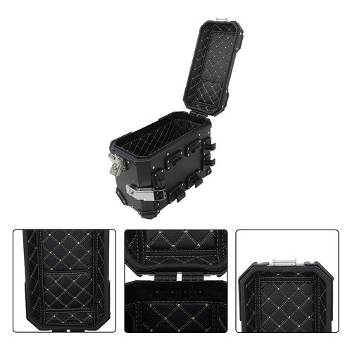 Solid Spare Motorcycle 45L Top Case Tail Box Luggage & 36L Side Case Hard Saddlebag Aluminum
