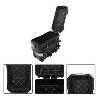 Solid Spare Motorcycle 45L Top Case Tail Box Luggage & 36L Side Case Hard Saddlebag Aluminum