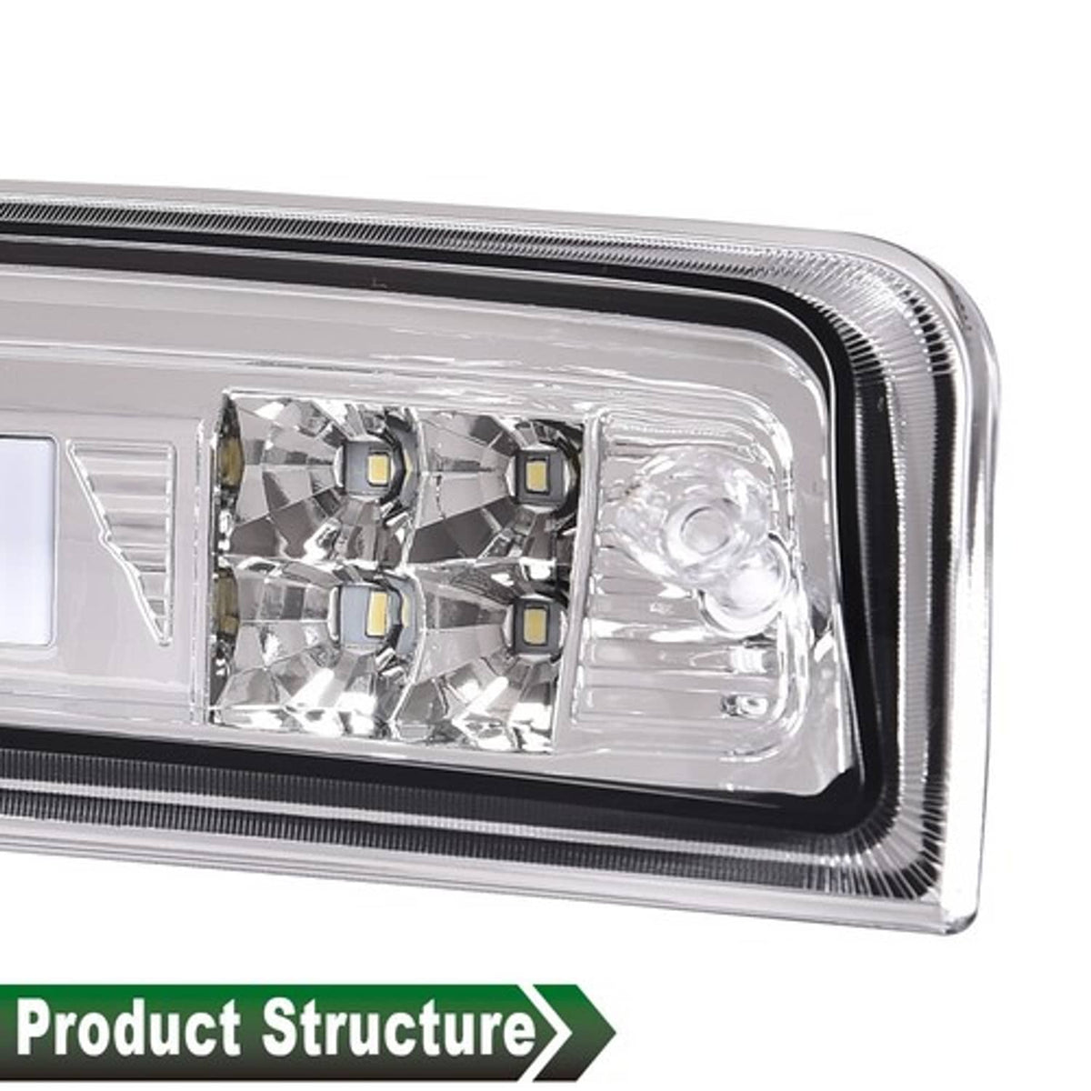 Solid Spare Fit For 09-18 Ram 1500 2500 3500 LED Third Brake Light Cargo Tail Lamp