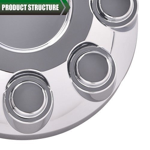 Solid Spare 4pcs Fit For 03-13 Dodge Ram 2500 3500 17" Wheel Hub Center Caps Chrome 8 Lug