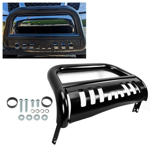 Solid Spare Bull Bar For 2004-2015 Nissan Titan/armada Black Push Bumper Grille Guard