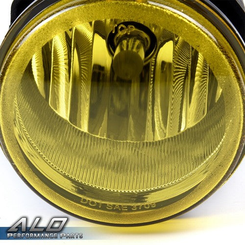 Solid Spare Fit For Dodge Challenger Charger Nitro Avenger Yellow Front Fog Lights+Bulbs