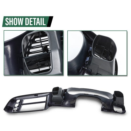 Solid Spare Fit For 95-05 Chevy Astro GMC Safari Cluster Bezel Dash Radio Trim Panel Blue