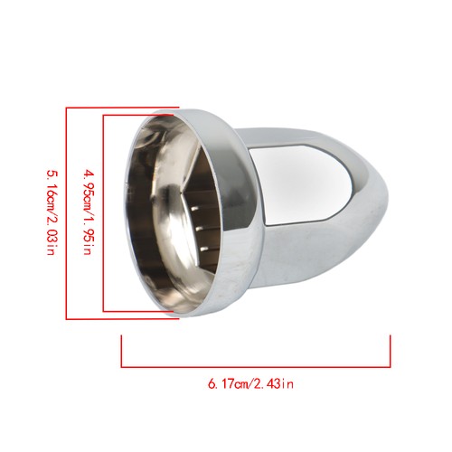 Solid Spare 33mm Chrome Semi TrucK Lug Nut Covers PUSH ON ABS Plastic 20 Pack