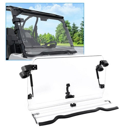 Solid Spare Fold Down Windshield For 14-18 Polaris RZR 900/XP 1000/S 900 Scratch Resistant
