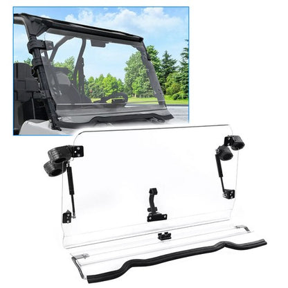 Solid Spare Fold Down Windshield For 14-18 Polaris RZR 900/XP 1000/S 900 Scratch Resistant