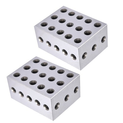 Solid Spare 23 Holes 2-3-4 Blocks .0002" Precision 1 Matched Pair Ultra Precision Machinist