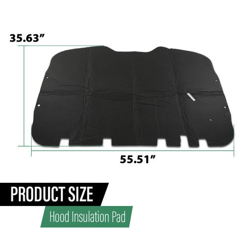 Solid Spare Fit For 2000-2006 Chevy Tahoe Suburban Hood Insulation Pad Heat Blanket & Clips