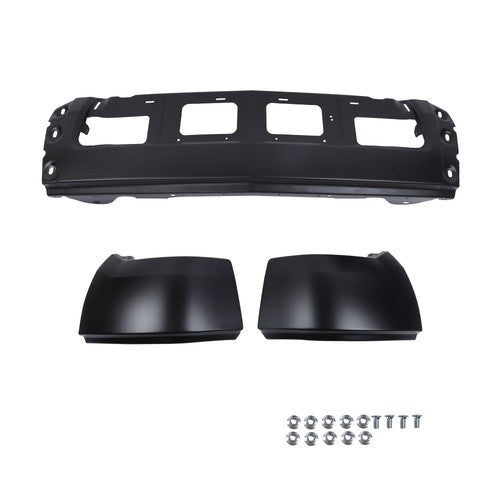 Solid Spare Split Front Bumper For Chevy Silverado 1500 2014-2015 Steel W/o Fog Light Holes