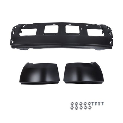 Solid Spare Split Front Bumper For Chevy Silverado 1500 2014-2015 Steel W/o Fog Light Holes