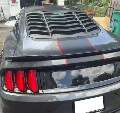 Solid Spare Fits 2015-2023 2019 2018 Ford Mustang Rear Window Louver Cover Sun Shade - ABS