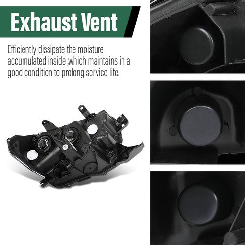 Solid Spare For 2016-2023 Toyota Tacoma Headlights w/o LED DRL Left+Right Headlamps Assembly