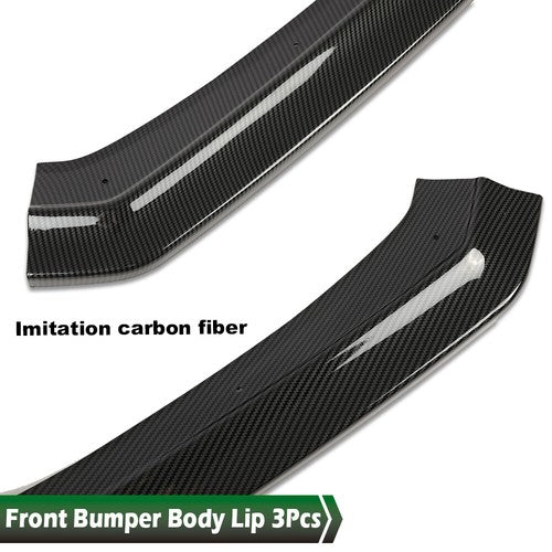 Solid Spare Front Bumper Lip Spoiler Splitter Fit For 2015-2021 Subaru WRX STi CS-Style