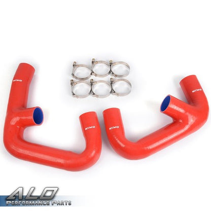 Solid Spare Fit For Volkswagen Golf R GTI MK7 Twin Core Intercooler + Hose Upgrade Kit