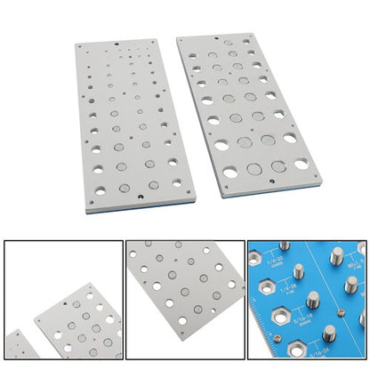 Solid Spare Nut and Bolt Thread Inspectors Thread Gauges 21 Inch and 17 Metric Screws