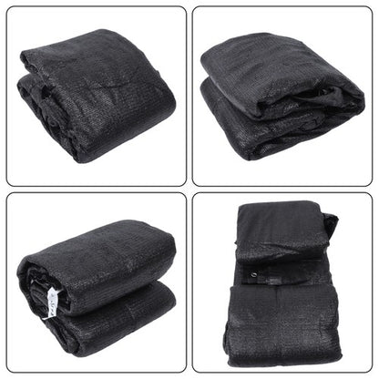 Solid Spare 4FTx25FT garden privacy fence heavy duty barrier net with zip ties black