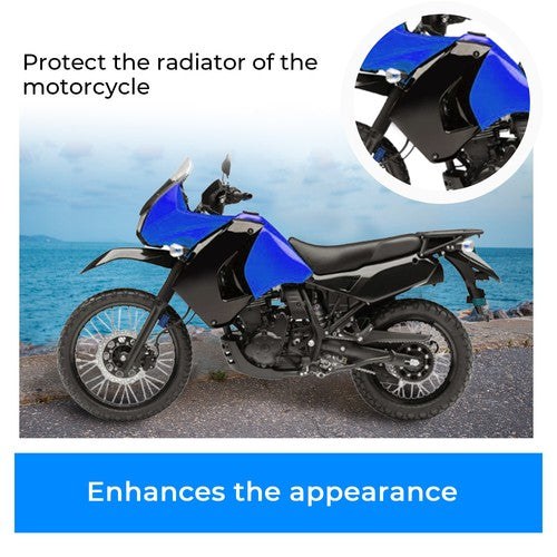 Solid Spare Left Radiator Shrouds Painted Black For Kawasaki KLR650 08-18 KLR650 Camo 16-18