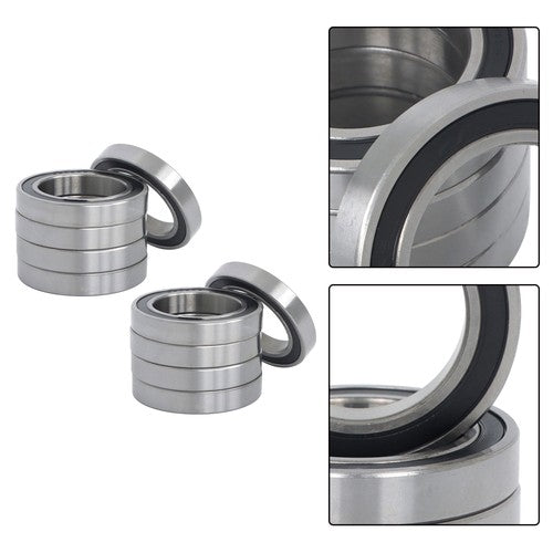 Solid Spare 10Pcs 6909-2RS Bearings 45×68×12mm Double Rubber Seals Deep Groove Ball Bearing