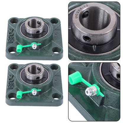 Solid Spare 4Pcs UCF204-12 Pillow Block Flange Bearing 3/4" Bore 4 Bolt Solid Base
