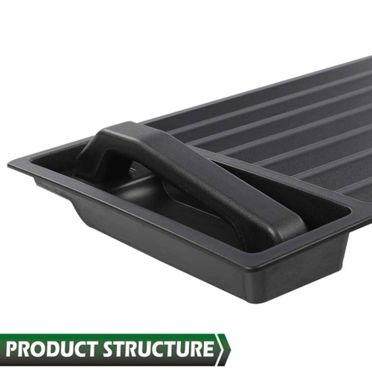 Solid Spare New Fit For 03-09 Hummer H2 Front Hood Grille Vent Panel Cover w/ Handles Black