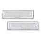Solid Spare Pair Front Signal Side Marker Lights Clear Fit For 81-91 GMC Chevy Pickup Truck