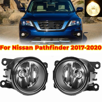 For Nissan Pathfinder 2017-2020 Bumper Clear Fog Light Lamp Replaces Lens Pair