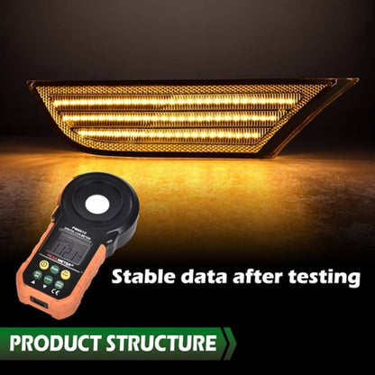 Solid Spare Fit For 2018-2022 Honda Odyssey White+Amber Full LED Side Marker Light Lamp