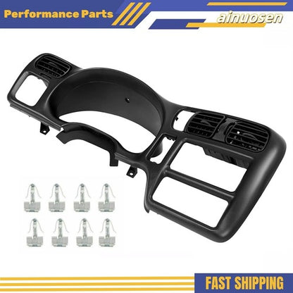 Solid Spare Black Dash Trim Bezel Fit For 1998-2004 Blazer Jimmy Sonoma S10 Bravada New