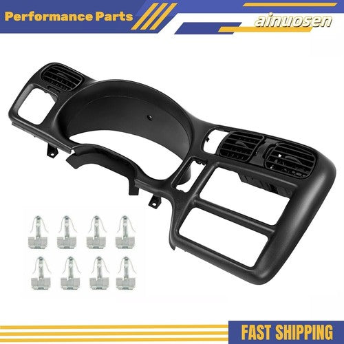 Solid Spare Black Dash Trim Bezel Fit For 1998-2004 Blazer Jimmy Sonoma S10 Bravada New