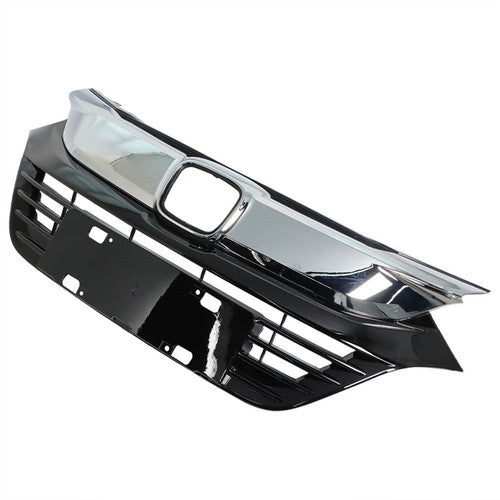 Solid Spare Fit For Honda HRV HR-V 2019 2020 2021 Plastic Front Bumper Chrome Grille Grill