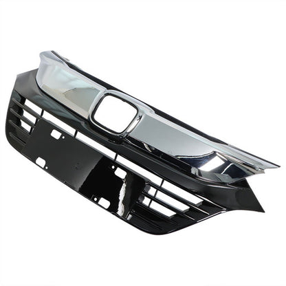 Solid Spare Fit For Honda HRV HR-V 2019 2020 2021 Plastic Front Bumper Chrome Grille Grill