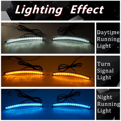 For 2023 2024 Honda CRV LED Side Marker Light + Reflector Tail Lamp Smoked Lens