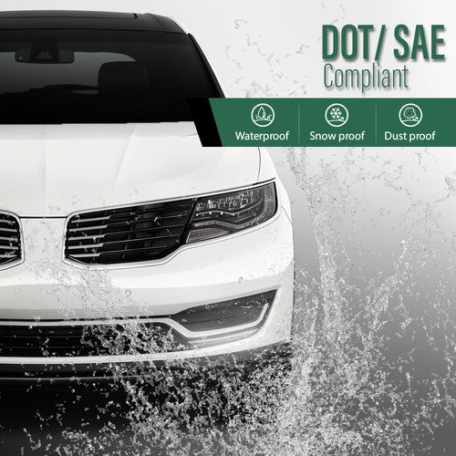 Solid Spare Front Bumper LED Fog Light Driving Lamp Fit For 2016-2017 Lincoln MKX Left Side