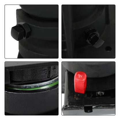 Solid Spare New C5G 12''-16'' Adjustable Cushioned 5th Wheel to Gooseneck Adapter Black