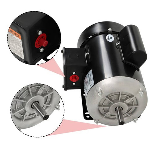 Solid Spare Farm Duty Single Phase Motor 1725RPM 115V/230V 56 Frame 13.6/6.8A 1 HP