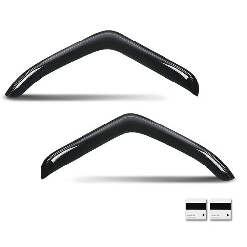Solid Spare Fit For 2007-2017 Freightliner Cascadia Window Visors Deflector Rain Guards