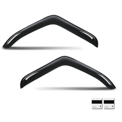 Solid Spare Fit For 2007-2017 Freightliner Cascadia Window Visors Deflector Rain Guards
