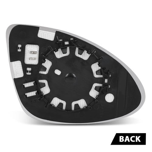Solid Spare Driver Side Heated Mirror Glass W/Backing Plate Fit For 11-17 Porsche Cayenne