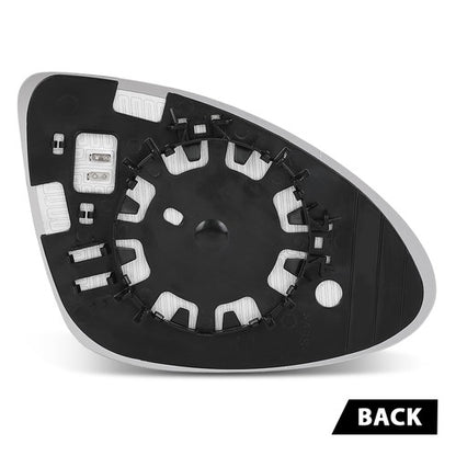 Solid Spare Driver Side Heated Mirror Glass W/Backing Plate Fit For 11-17 Porsche Cayenne